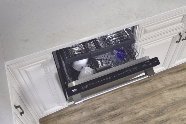 front view of a Beko top control ADA dishwasher