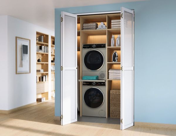 Bosch 800 Series 24" Pearl Steel Front Load Washer