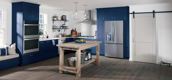 GE 36 in. 21.9 Cu. Ft. Fingerprint Resistant Stainless Steel Counter Depth French Door Refrigerator