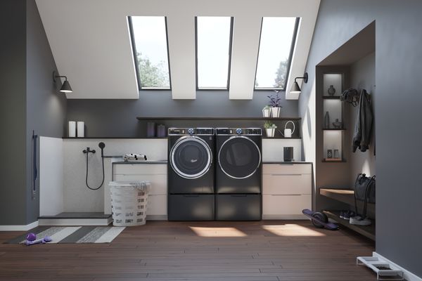 GE Profile 5.3 Cu. Ft. Carbon Graphite Front Load Washer