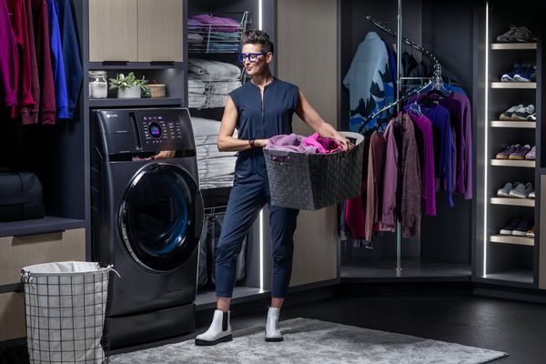 GE Profile™ 4.8 Cu. Ft. Carbon Graphite Washer Dryer Combo
