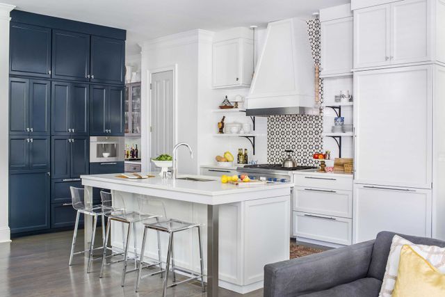 Front view of a modern kitchen with Thermador appliances