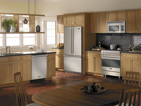 Viking 3 Series 19.8 Cu. Ft. Stainless Steel Counter Depth Freestanding French Door Refrigerator