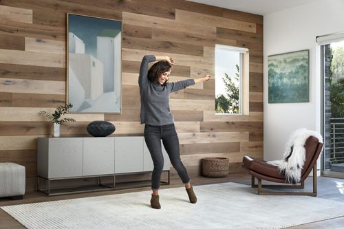 Woman Dancing in Her House