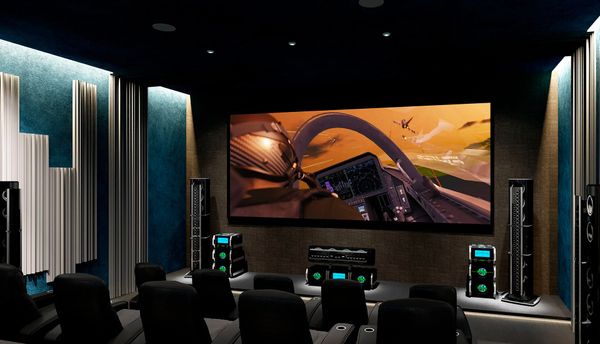 Home theater with McIntosh Surround Sound