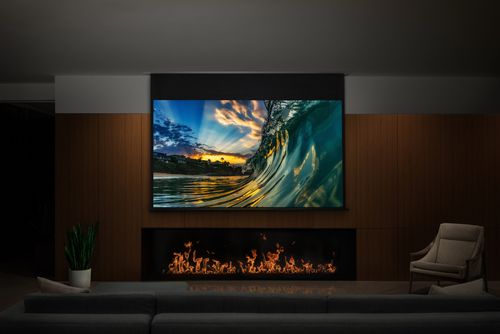 Living Room Motorized Projector Screen