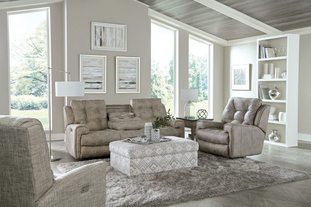 front view of a modern living room with matching england furniture throughout