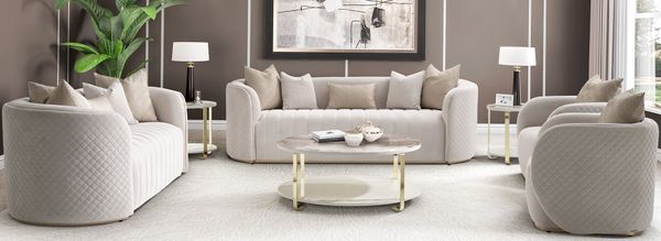 Michael Amini Living Room Furniture Set