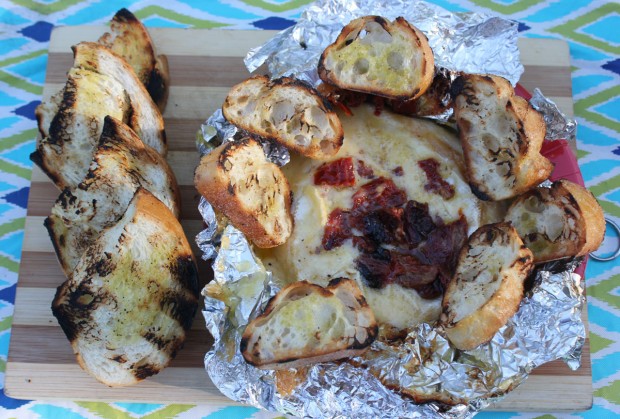campfire baked brie