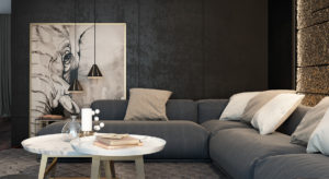 Black Living Room