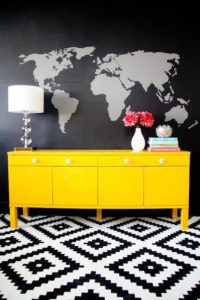 Black and Yellow Combination