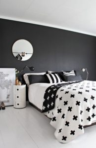 Black bedroom