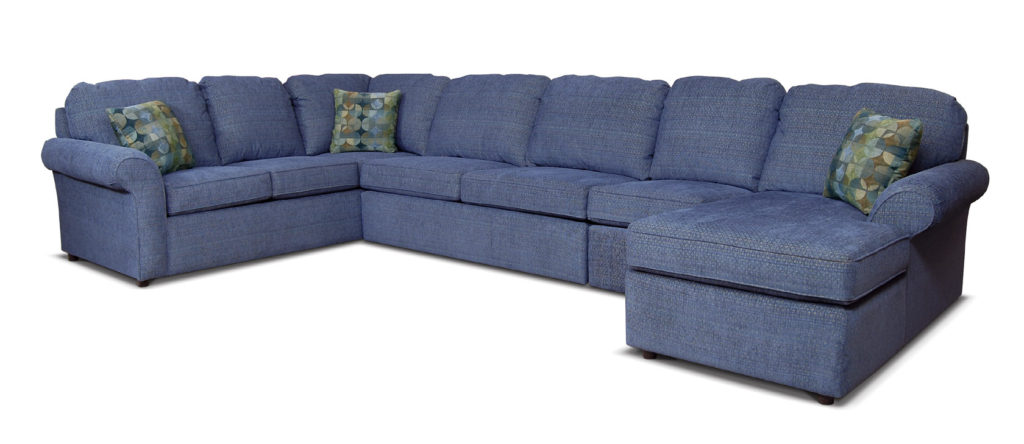 England 2400 Malibu Blue Sectional