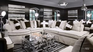 Black living room