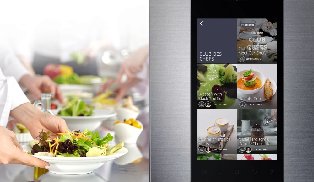 Samsung Family Hub Refrigerator provides recipe ideas