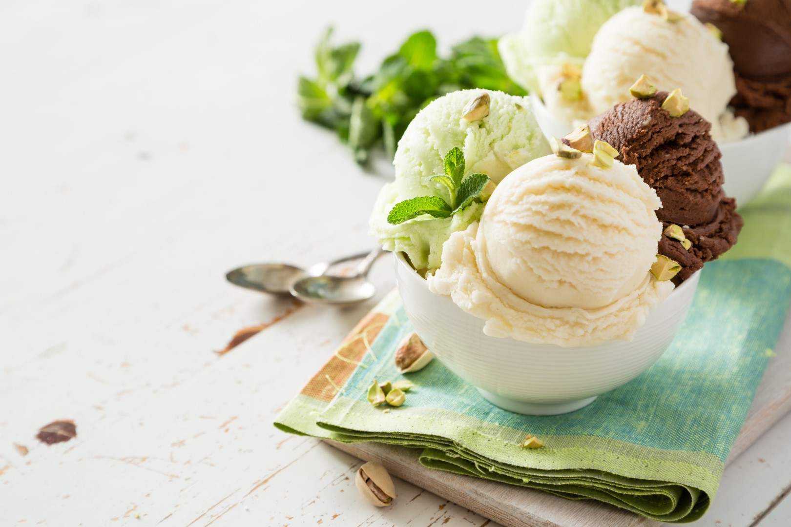 Snacking on ice cream