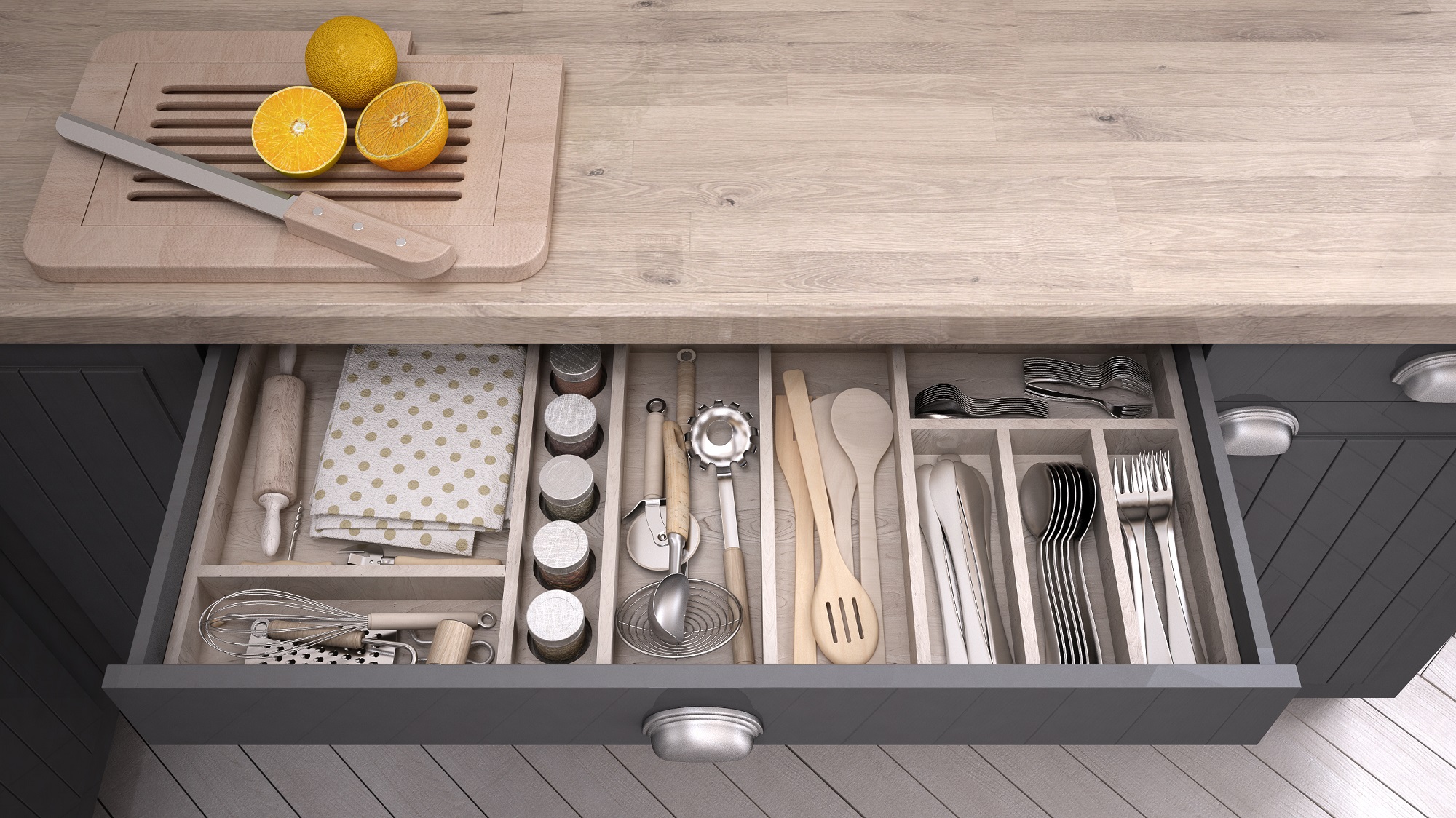 Organized Kitchen Drawer
