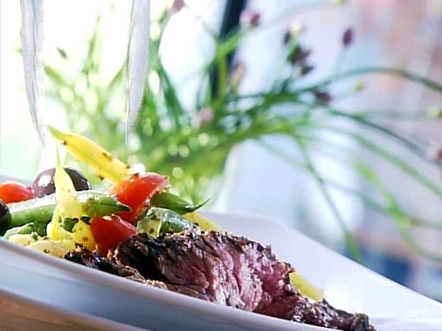 Steak de flanc mariné à l’asiatique