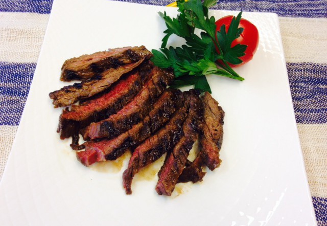 Japanese-style Skirt Steak in Maple Teriyaki Marinade