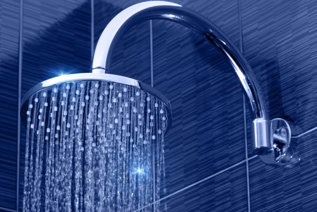 Taking a shower before bed