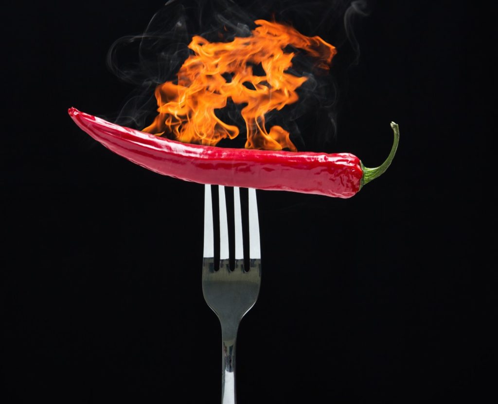 Hot Pepper in microwave