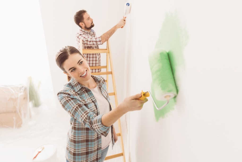 Painting a bedroom