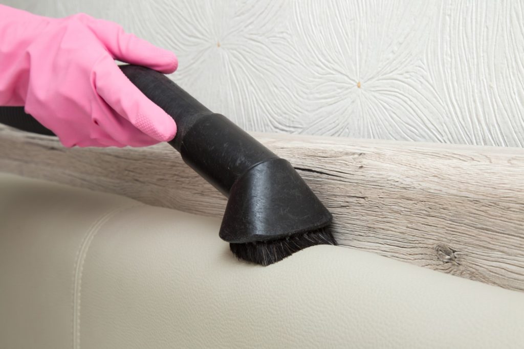 Vacuuming your bed frame