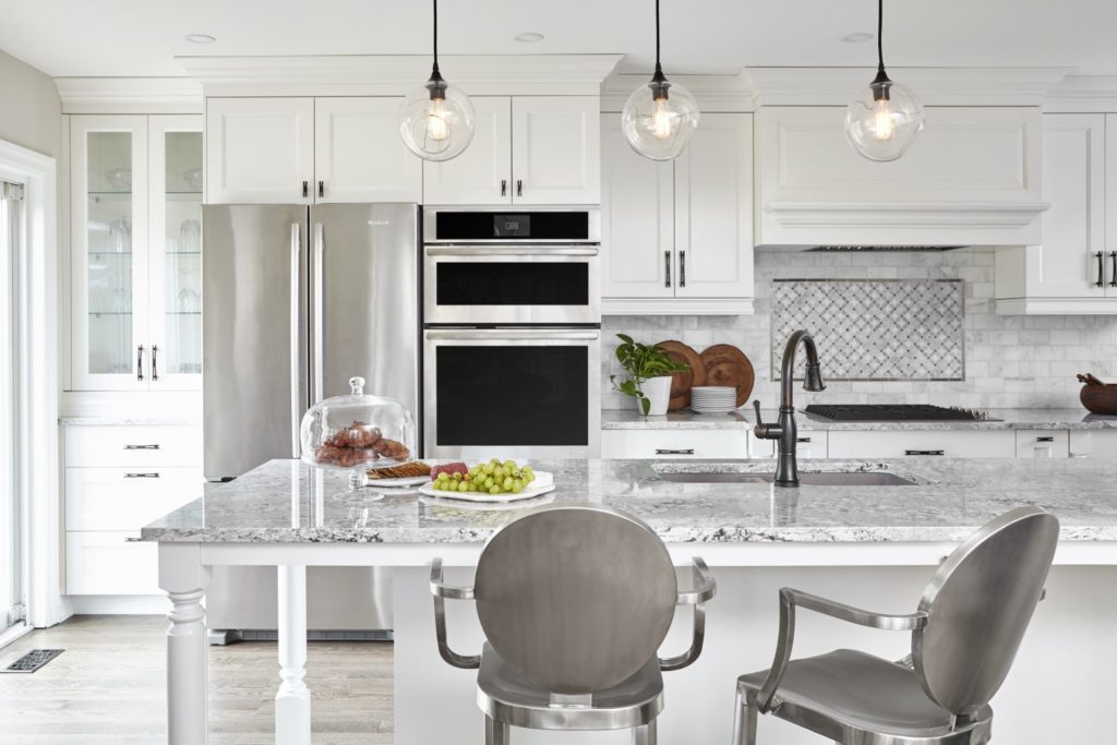 Kitchen with built-in appliances