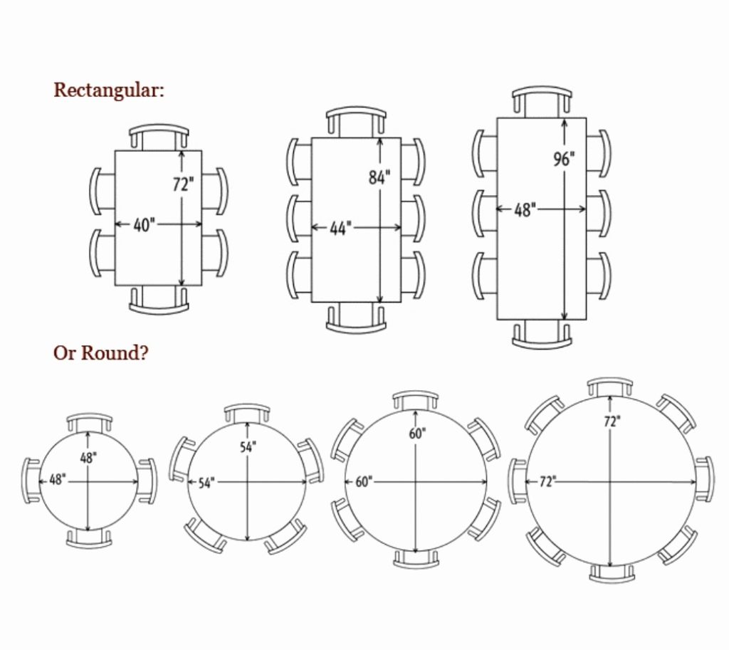 average dining table size New average dining table length what size table will seat 8 people