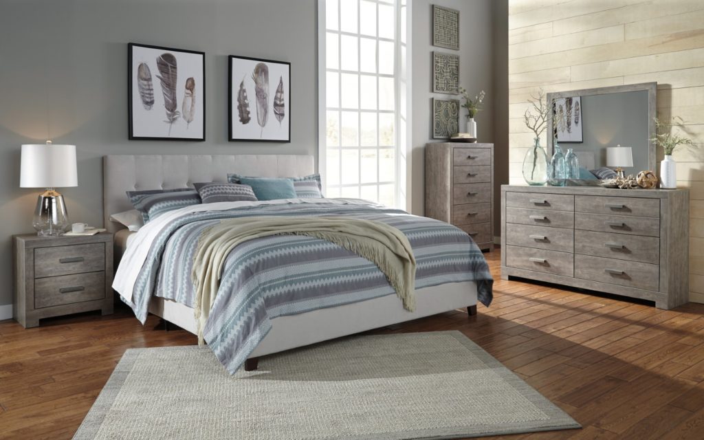 Galano Laurel Table De Chevet Élégante Grise Claire - Meuble De Rangement Avec Tiroir Pour Chambre Ou Entrée