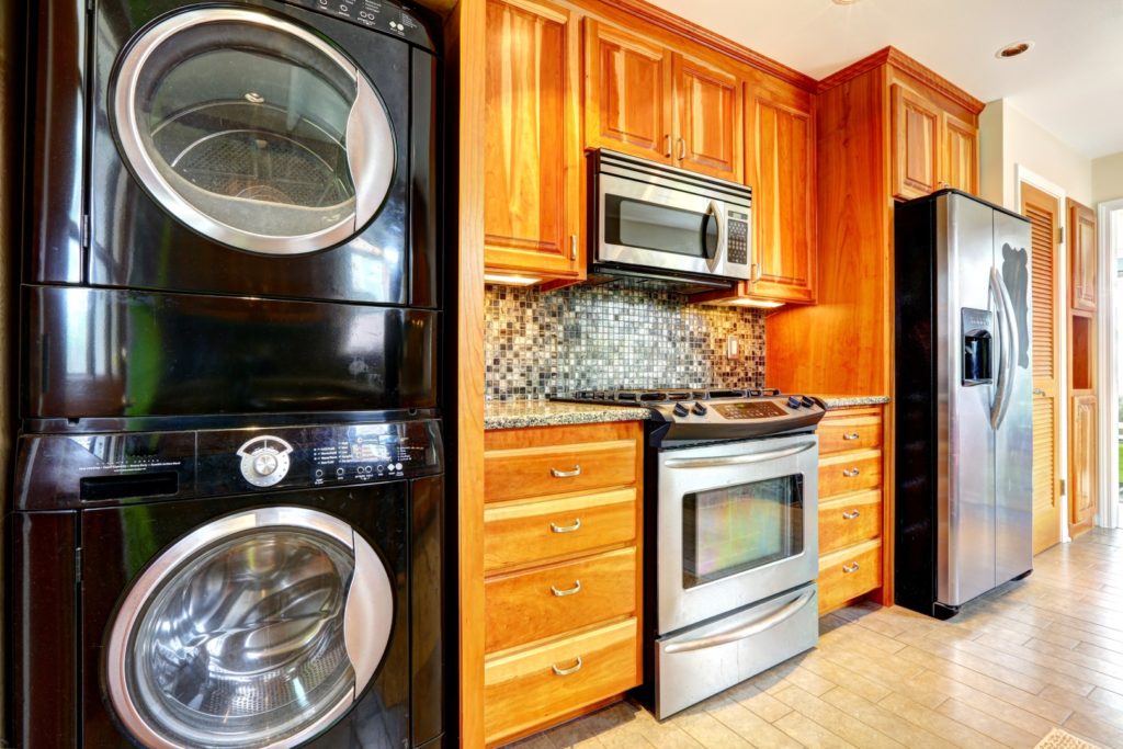 Laundry pair in kitchen