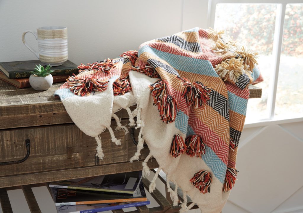 Decorating with Fall Colours and Signature Design by Ashley