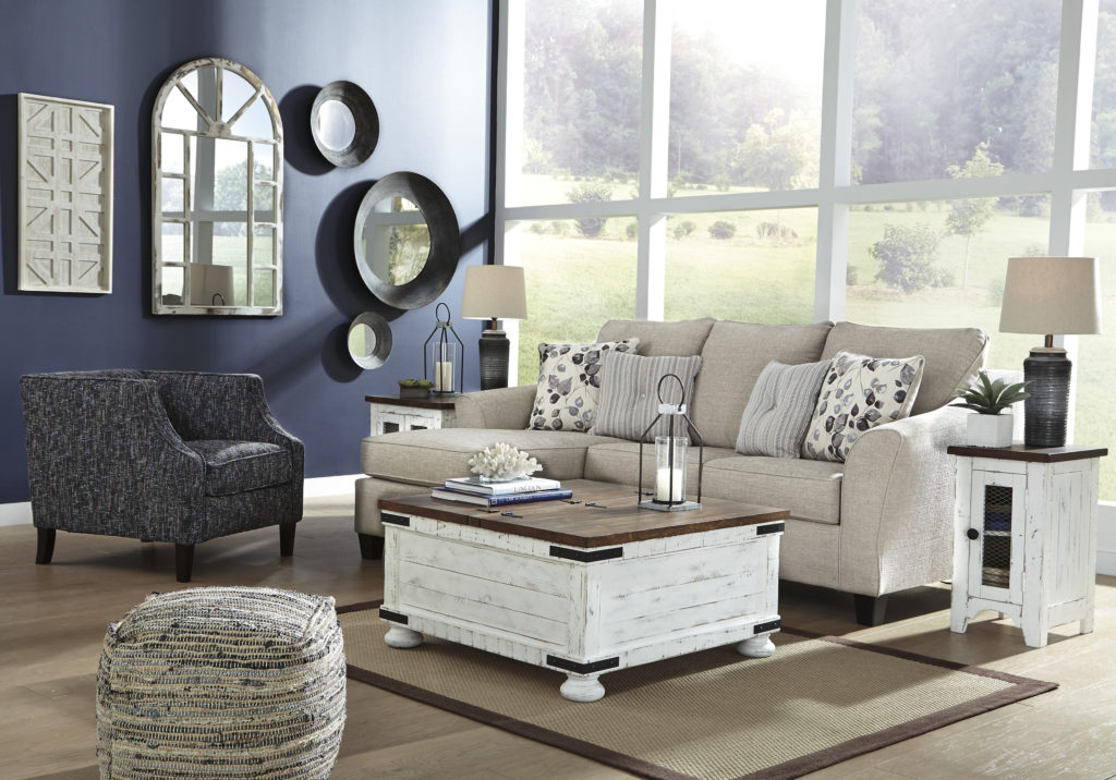 Mix and match fuirniture in living room