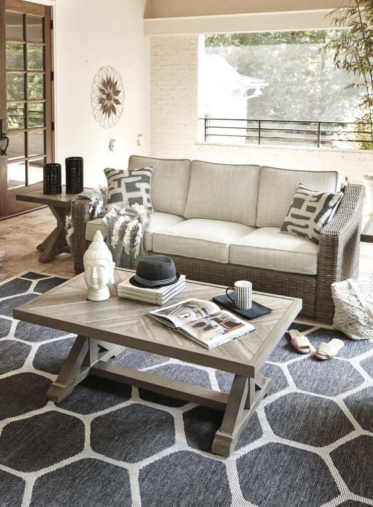 Using outdoor area rug inside