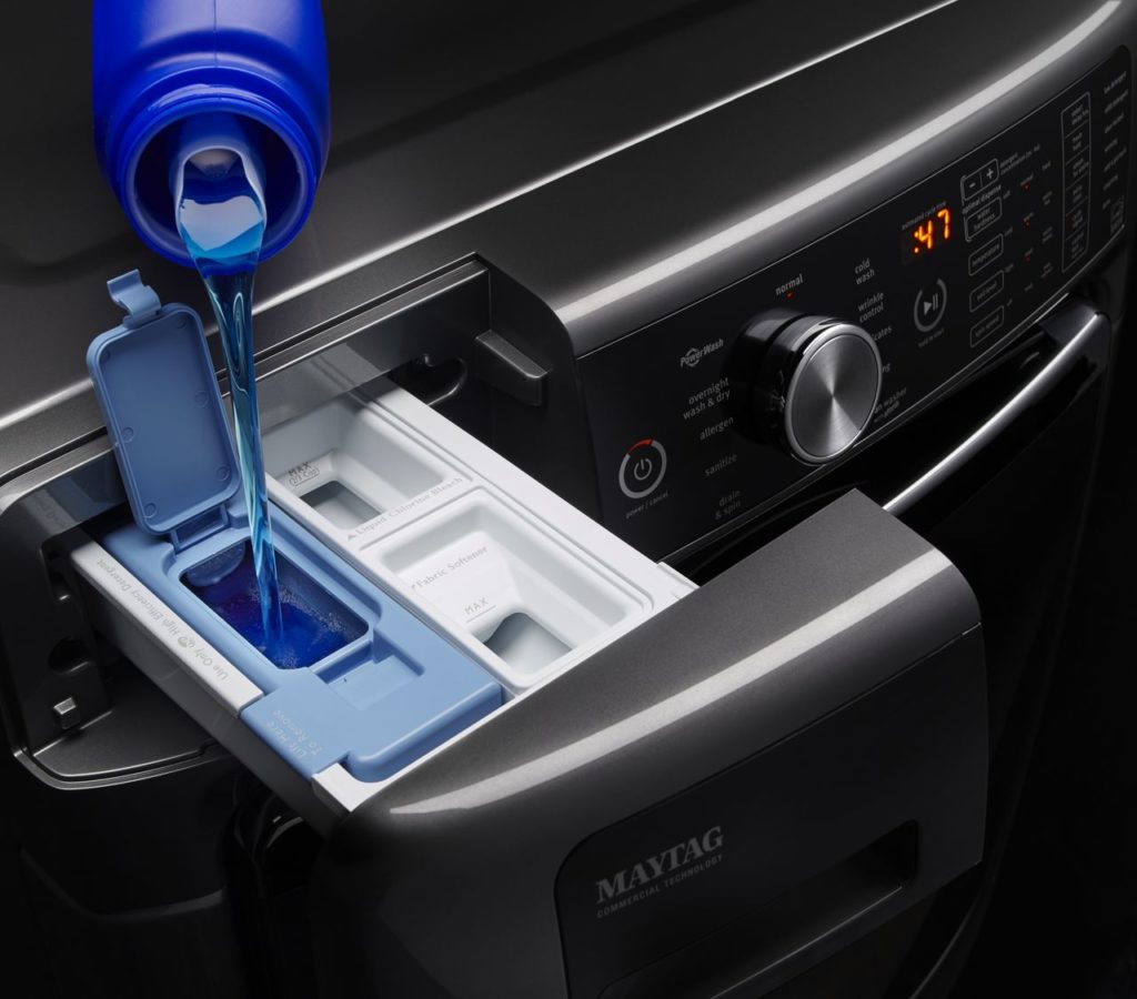 Distributeur de doses optimales de savon des laveuses Maytag