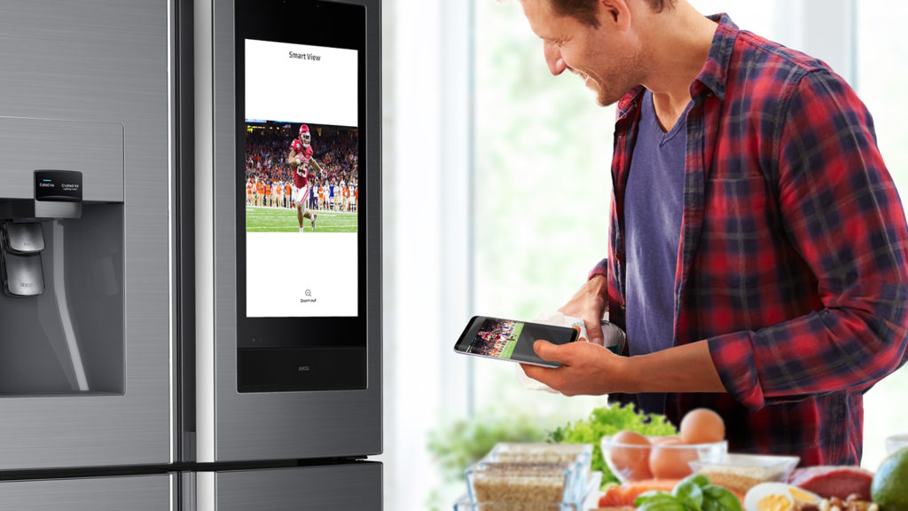 Watching TV on your Samsung Fridge