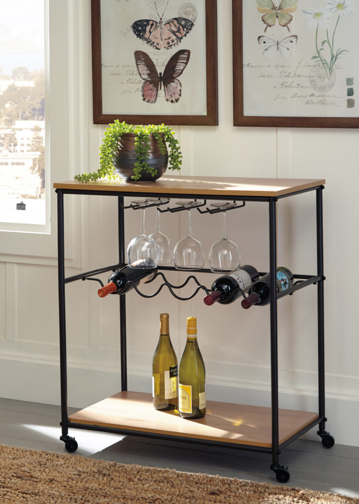 Storage idea for small space living - bar cart