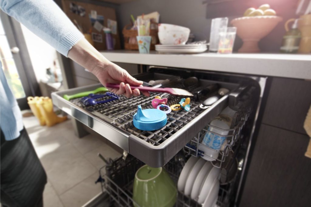 Loading Whirlpool Dishwasher 3rd rack