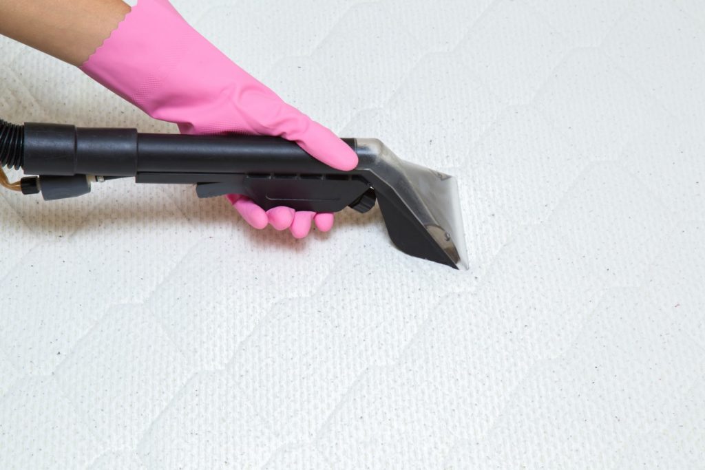 Sanitizing a mattress