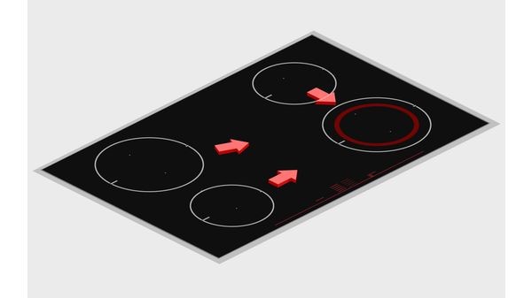 Bosch FlexInduction cooktop cooking zones 