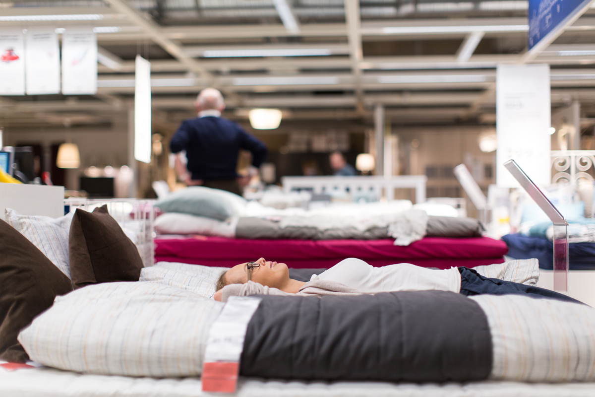 In-person Sealy mattress shopping