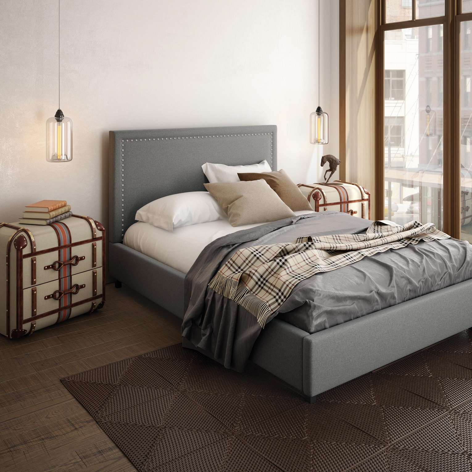 Amisco Granville Upholstered Bed