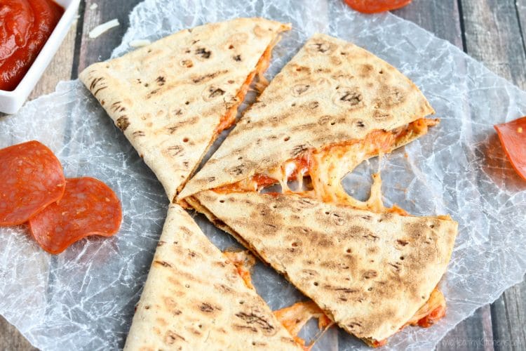 Pepperoni Pizza Quesadilla Recipe