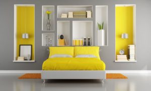 frame your bed with cubbies