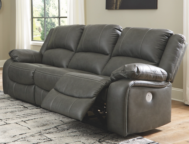 Signature Design by Ashley® Calderwell Gray Power Reclining Sofa