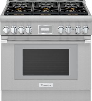 Thermador Pro Harmony 36" Stainless Steel Pro Style Dual Fuel Natural Gas Range