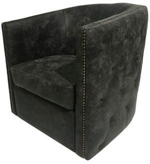Signature Design by Ashley® Brentlow Distressed Black Swivel Chair