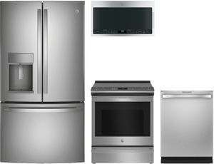 GE Profile 4 Piece Stainless Steel Kitchen Package