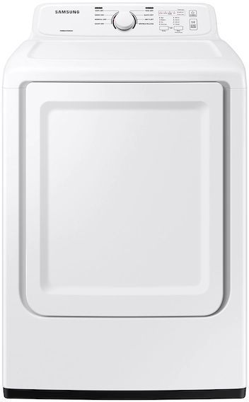 Front view of the Samsung DVE41A3000W dryer