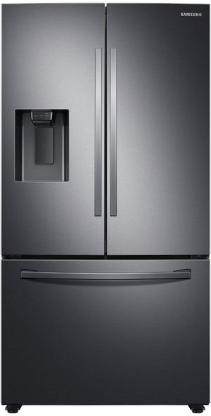 Samsung 27.0 Cu. Ft. Fingerprint Resistant Black Stainless Steel 3-Door French Door Refrigerator